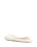 cable knit slippers