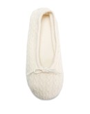 cable knit slippers