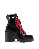Leather ankle boot