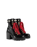 Leather ankle boot