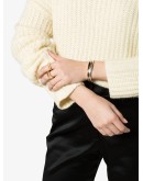 Fat Snake carved gold vermeil ring