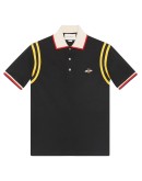 Cotton polo with bee 