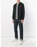 heart logo zipped hoodie