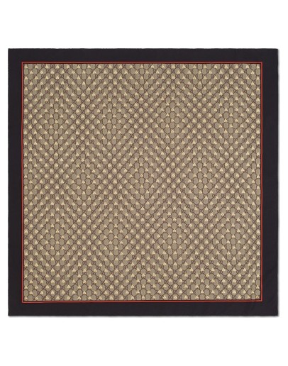 GG bees silk scarf