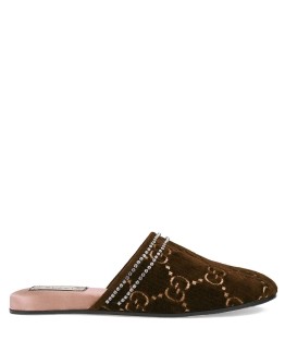 GG velvet slippers