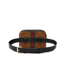brown Ophidia small suede belt bag 