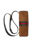 brown Ophidia small suede belt bag 