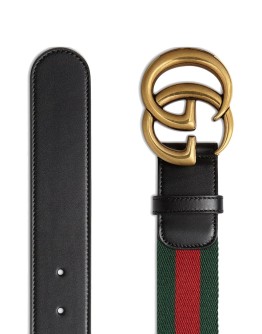 Web belt with Double G buckle
