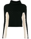 cashmere color-block jumper