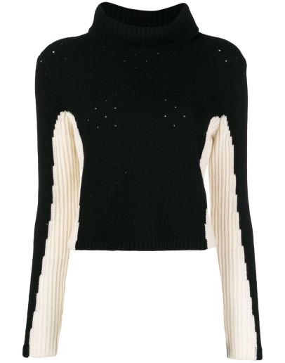 cashmere color-block jumper