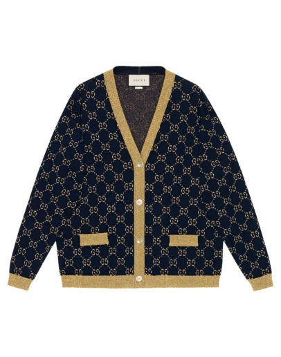 GG Supreme metallic cardigan