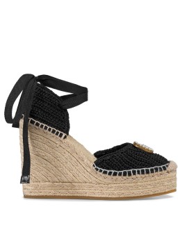 Crochet platform espadrilles