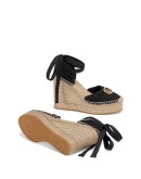 Crochet platform espadrilles