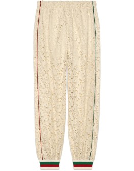 Flower lace jogging pant
