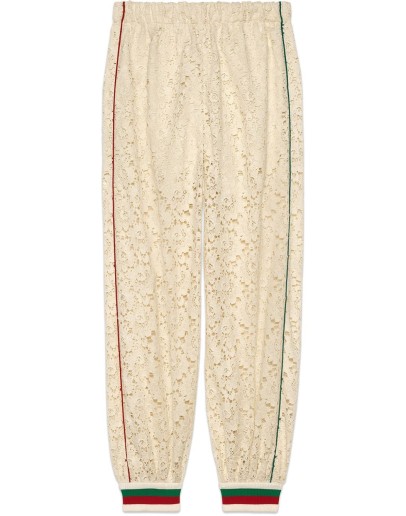 Flower lace jogging pant