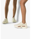 Rhyton Gucci logo leather sneakers