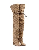 Original GG 85mm canvas over-the-knee boots