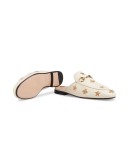 Princetown embroidered leather slipper