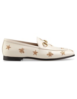 Gucci Jordaan embroidered leather loafer