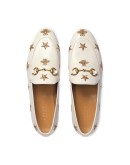 Gucci Jordaan embroidered leather loafer