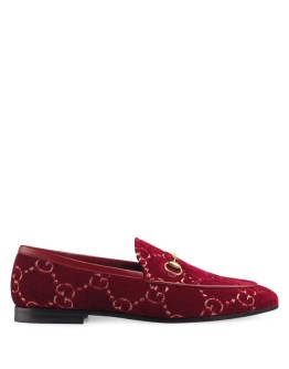 Gucci Jordaan GG velvet loafer