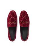 Gucci Jordaan GG velvet loafer
