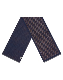Metallic GG wool scarf
