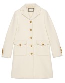 Wool coat with Double G