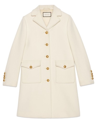 Wool coat with Double G