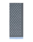 Wool GG jacquard scarf