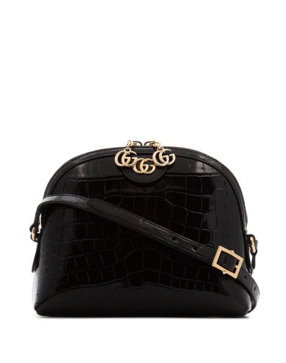 Ophidia crocodile-embossed shoulder bag