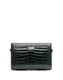 Ophidia small croc-effect shoulder bag