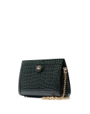 Ophidia small croc-effect shoulder bag