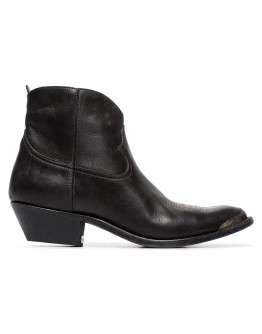  young leather cowboy ankle boots