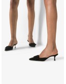Maysale 50mm suede mules