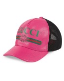 logo print baseball cap