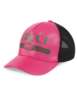 logo print baseball cap