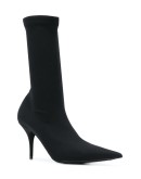 Knife crepe jersey boots
