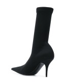 Knife crepe jersey boots