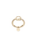 crystal-embellished logo ring