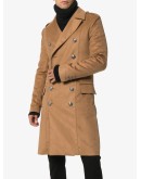 double breasted camel coat