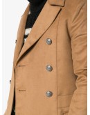 double breasted camel coat