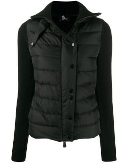 Maglione knitted sleeve puffer jacket