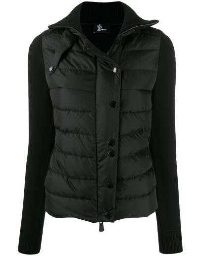 Maglione knitted sleeve puffer jacket