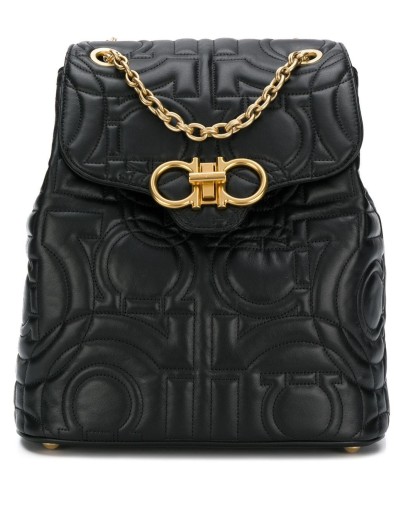 quilted Gancini backpack