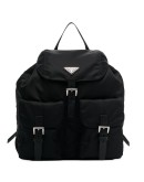 logo plaque buckled backpack