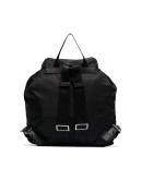 logo plaque buckled backpack