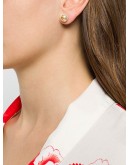 crystal pearl stud earrings