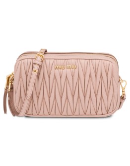 Matelassé make-up bag
