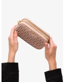 Matelassé make-up bag